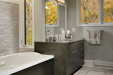 Example of a trendy bathroom design in Atlanta