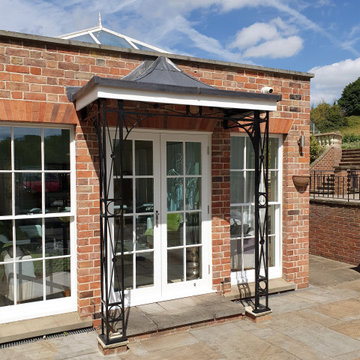 Deco Porches with Curved Roof Frames