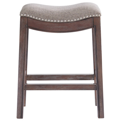 Williston Bar Stool, Dark Brown, Counter Height