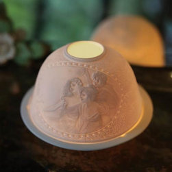 Three Graces Lithophane Luminary - Candleholders