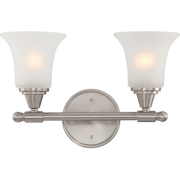 Surrey 2 Light - Vanity Fixture With Frosted Glass