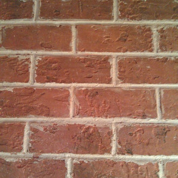 Distressed Faux Brick