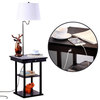 Brightech - Madison LED Floor Lamp with USB Charging Ports - Mid Century Modern,