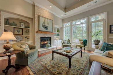 Elegant living room photo in Atlanta
