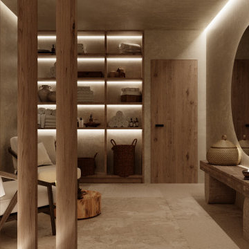 Small spa complex with a sauna, cold pool and relaxation areas in Brussels