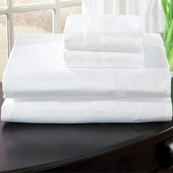 "Isabellla" Egyptian Cotton Sheet Sets by DownTown Company - Sheet And Pillowcase Sets