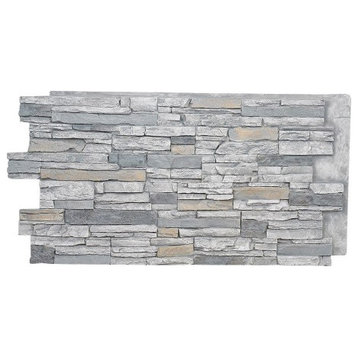 Faux Stone Wall Panel - ALPINE, Beach, 24in X 48in Wall Panel