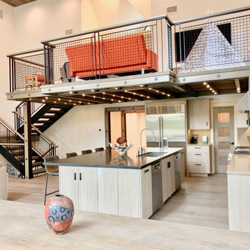 Modern Industrial Lodge, lake Arrowhead Lake Front
