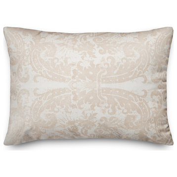Blush Ornate Pattern 14x20 Spun Poly Pillow