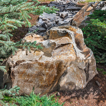Rundle Stone Tailings & Rock Feature for Water Run-off
