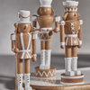 Gelsey 9.75" Tall Nutcracker With Pole Taper Candle Holder