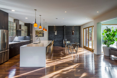 Inspiration for a modern home design remodel in Portland