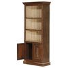Dorval 18th Century Antique Hand-carved 2-Tone Bookcase