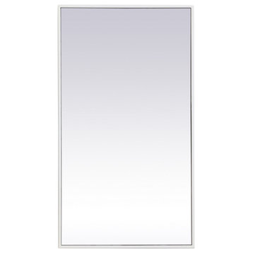 Elegant Lighting MR42036WH Modern Monet Mirror White