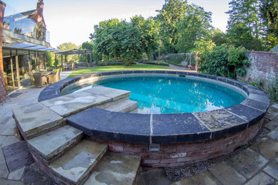 Herefordshire Swimming Pool made with Reclaimed Materials.