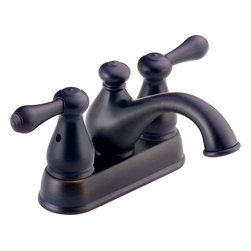 Delta Leland&reg; Two Handle Centerset Lavatory Faucet - Bathroom Sink Faucets