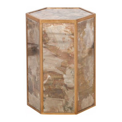 Worlds Away - Worlds Away Marcelo Hexagonal Side Table - Side Tables And End Tables