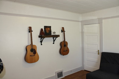 Inspiration for a small industrial bedroom remodel in San Francisco
