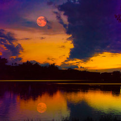 October Moon - Paintings