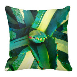 Stripped Succulent Pillow - Products