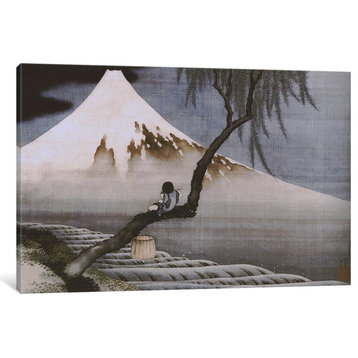 "Boy on Mt Fuji" by Katsushika Hokusai, 40x26x1.5"