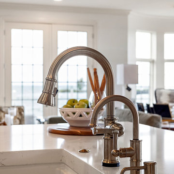 Showplace EVO Savannah Kitchen, Powder Ro in Accessible Beige with Walnut Glaze