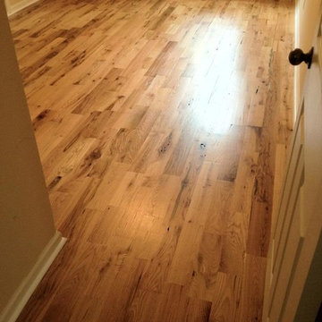 Lake house rustic oak hardwood install