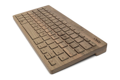 Designer Wooden Keyboard in Walnut