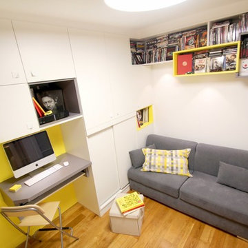 Un studio de 24m² optimisé en 2 pièces à Paris