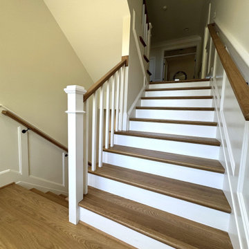 Project #141 | Timeless Switchback Staircase with Traditional Box Newels