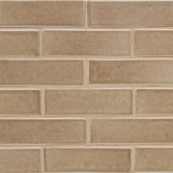 Gramercy Park 3" x 6" Brick Mosaic in Walnut - Tile