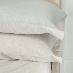Duet Washed Linen Skylight/Flax - Bedding
