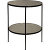 Anna Side Table - Metal, Antiqued Mirror