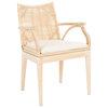 Safavieh Gianni Arm Chair, Natural/White Washed
