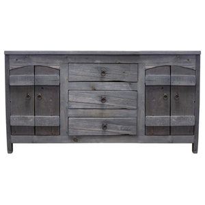 Charleston Weathered Gray Barnwood Bathroom Vanity Farmhouse Bathroom Vanities And Sink Consoles By Foxden Decor Houzz