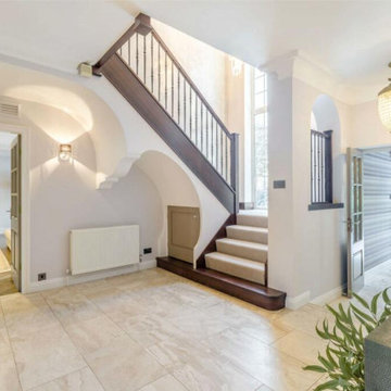 Staircase Renovation | Forged Steel & Stained Oak | Knutsford