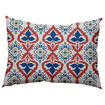 Bombay Decorative Throw Pillow, Dark Cobalt Blue, 14"x20"