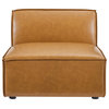 Restore 6-Piece Vegan Leather Sectional Sofa, Tan