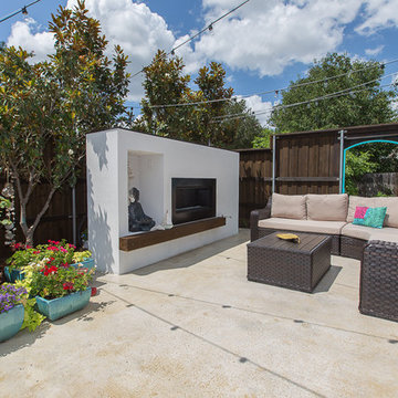 Traditional Backyard with Modern Touch