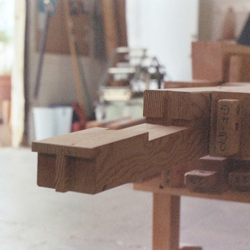 CB timber frame entry structure