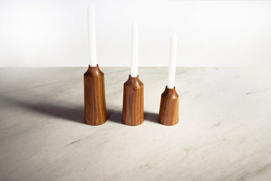 Turned Candle Holders