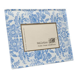 Belle & June - Blue Brocade Frame - Picture Frames
