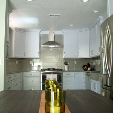 Notice the natural light pouring in from the new pass thru on the left