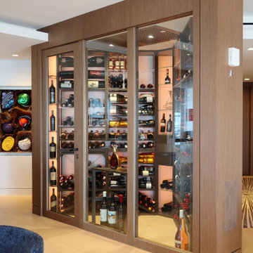 Coral Gables Penthouse Wine Room - Full View, FL