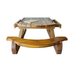 A&E "HILLTOP" Series - Reclaimed Sled Table - Side Tables And End Tables