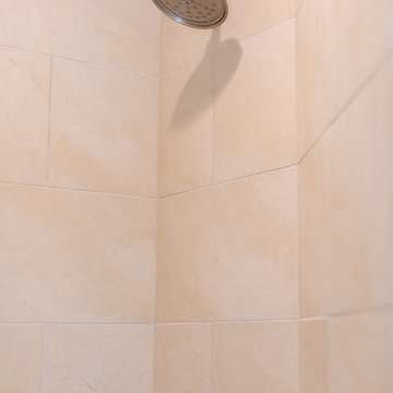 Master Bathroom | Expand and Brighten Shower | Repaint Walls & Ceiling