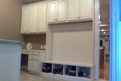 Inspiration for a laundry room remodel in Other