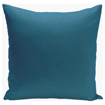 Asian Collection Solid Decorative Pillow, Teal, 18"x18"