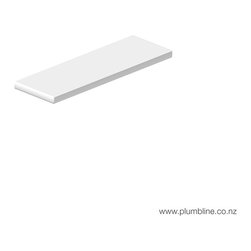 Xylo Solid Surface Shower Shelf 450mm - Shower Trays
