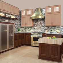 Kitchen Upper Cabinets And Range